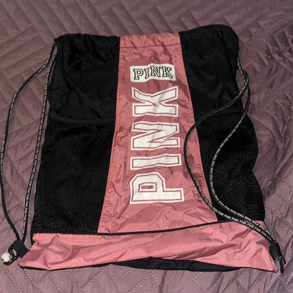 PINK drawstring bag